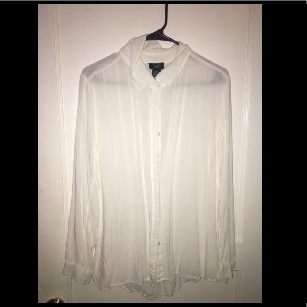 White Button-Up Blouse